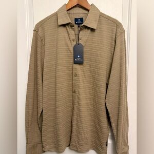 Ben Sherman NWT Long-Sleeve Casual Button Down in "Timberwolf"